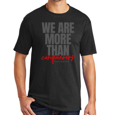 We Are More Than Conquerors Faith Baptist Core Blend Tee Thumbnail