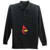 Long Sleeve Silk Touch Polo with Pocket Thumbnail